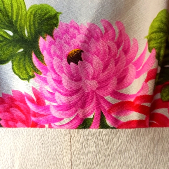 Ui Maikia Vintage Pink & White Floral Patterned Cotton Maxi Dress - Picture 6 of 9